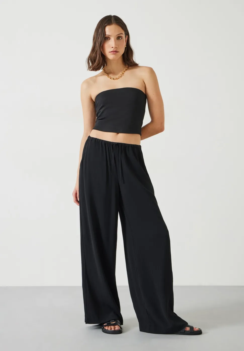 Lyra Oversized Tie Waist Trousers