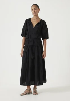 Mae Crinkle Balloon Sleeve Blouse