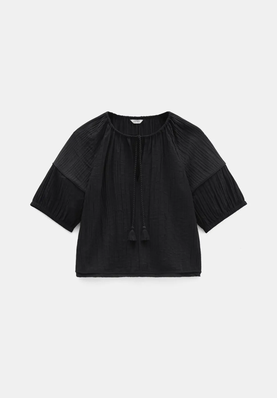 Mae Crinkle Balloon Sleeve Blouse