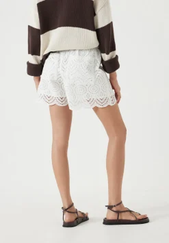 Margot Cotton Broderie Pull On Shorts