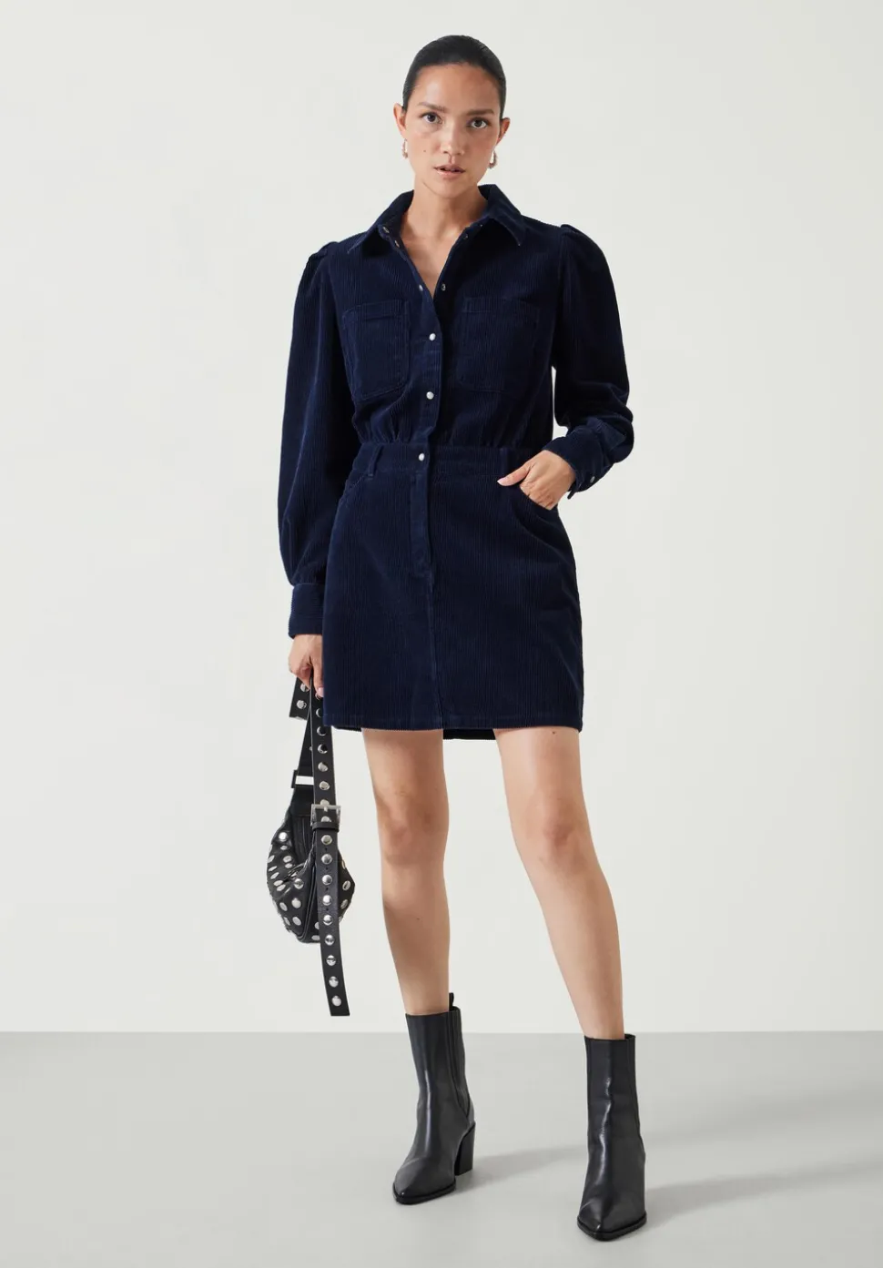 Mariella Cord Mini Dress