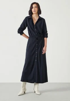 Martina Pinstripe Midi Dress