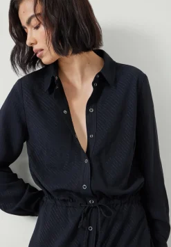 Martina Pinstripe Midi Dress