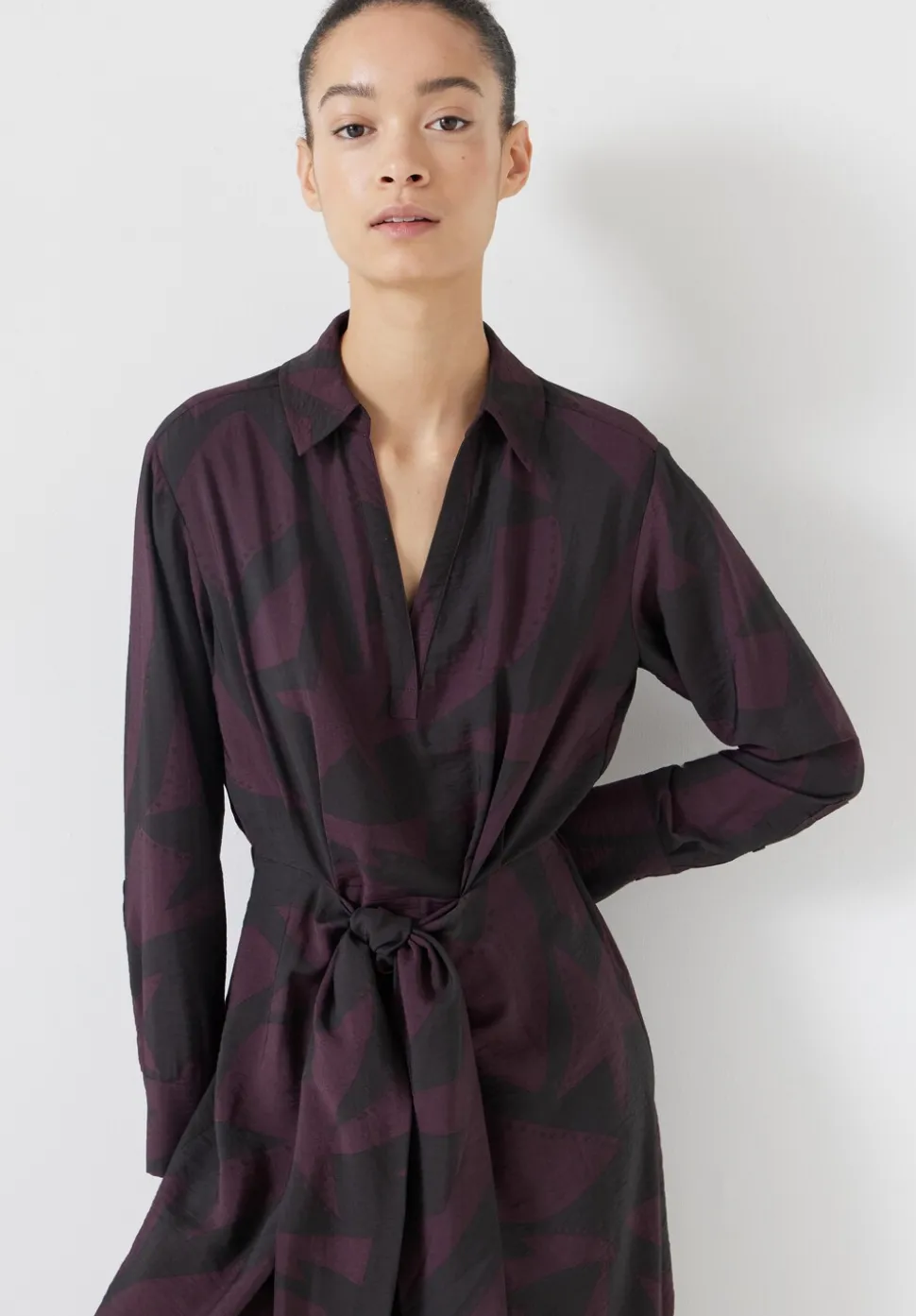 Maya Air Flow Front Tie Maxi Dress