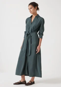 Maya Air Flow Front Tie Maxi Dress