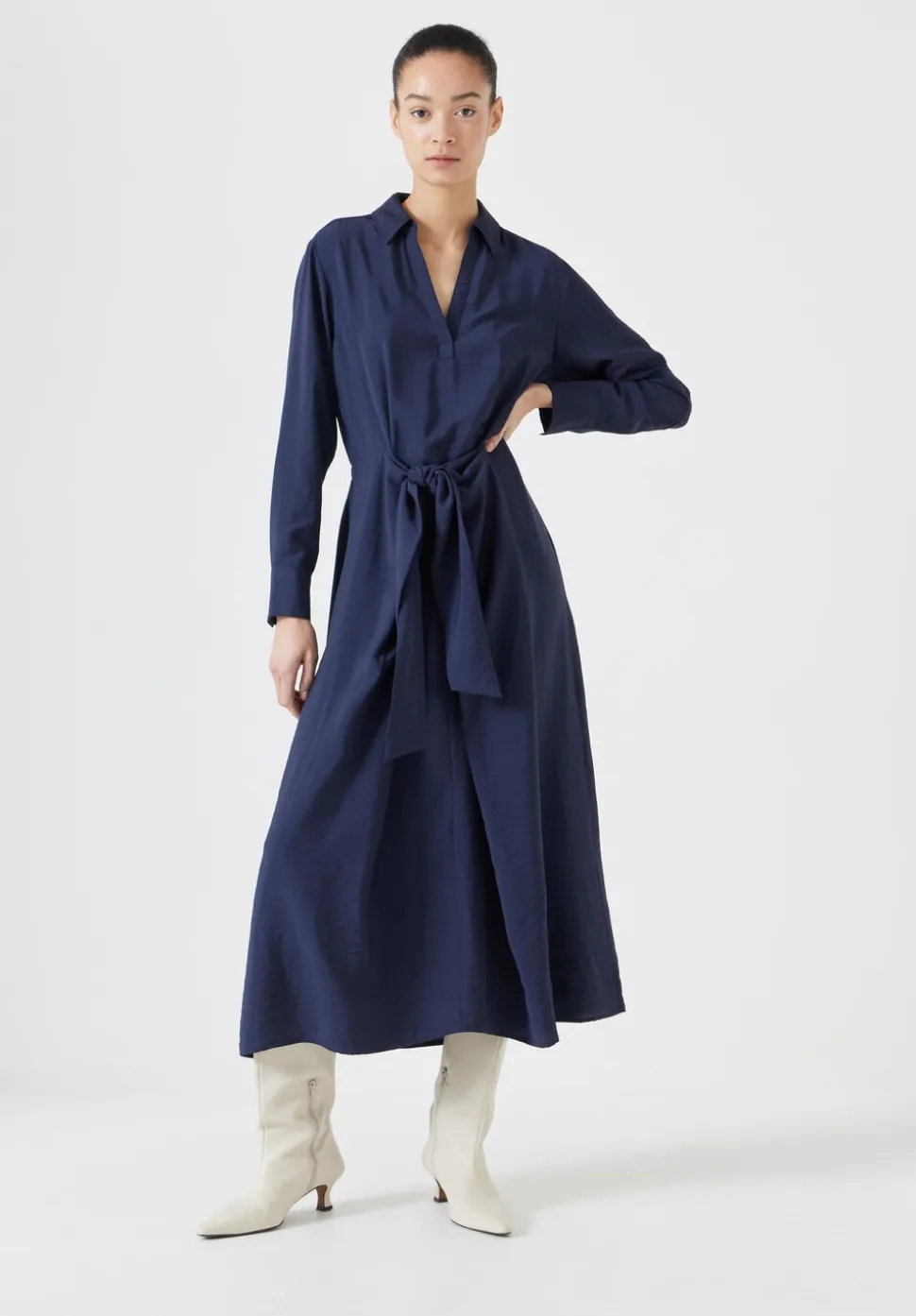 Maya Air Flow Front Tie Maxi Dress