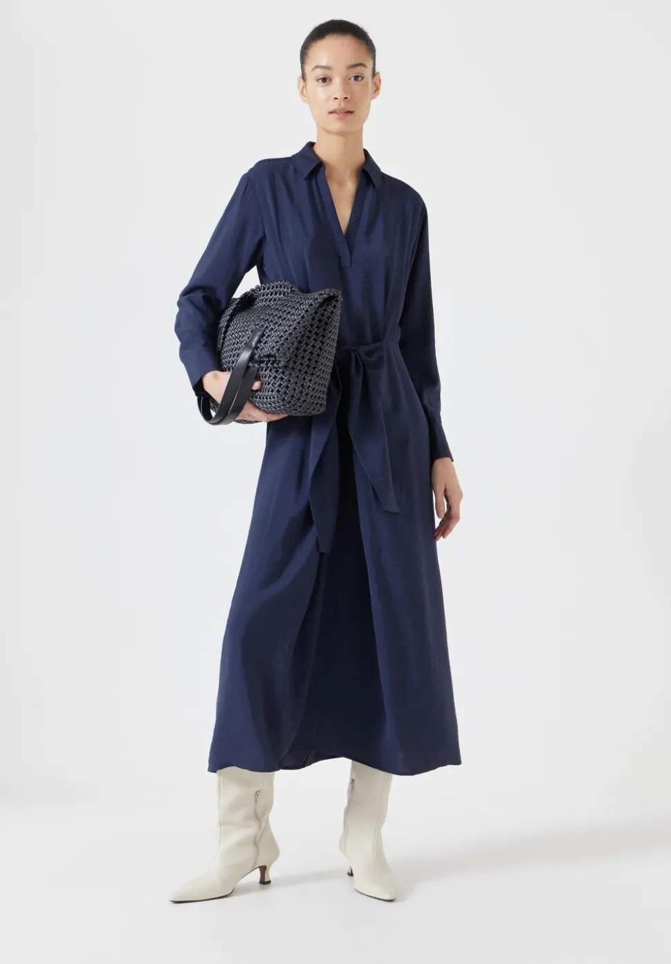 Maya Air Flow Front Tie Maxi Dress