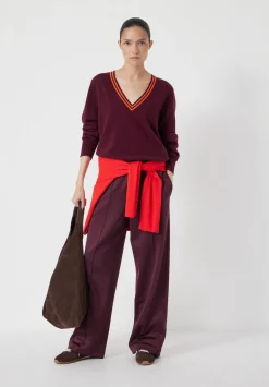 Merino Wool V Neck Jumper