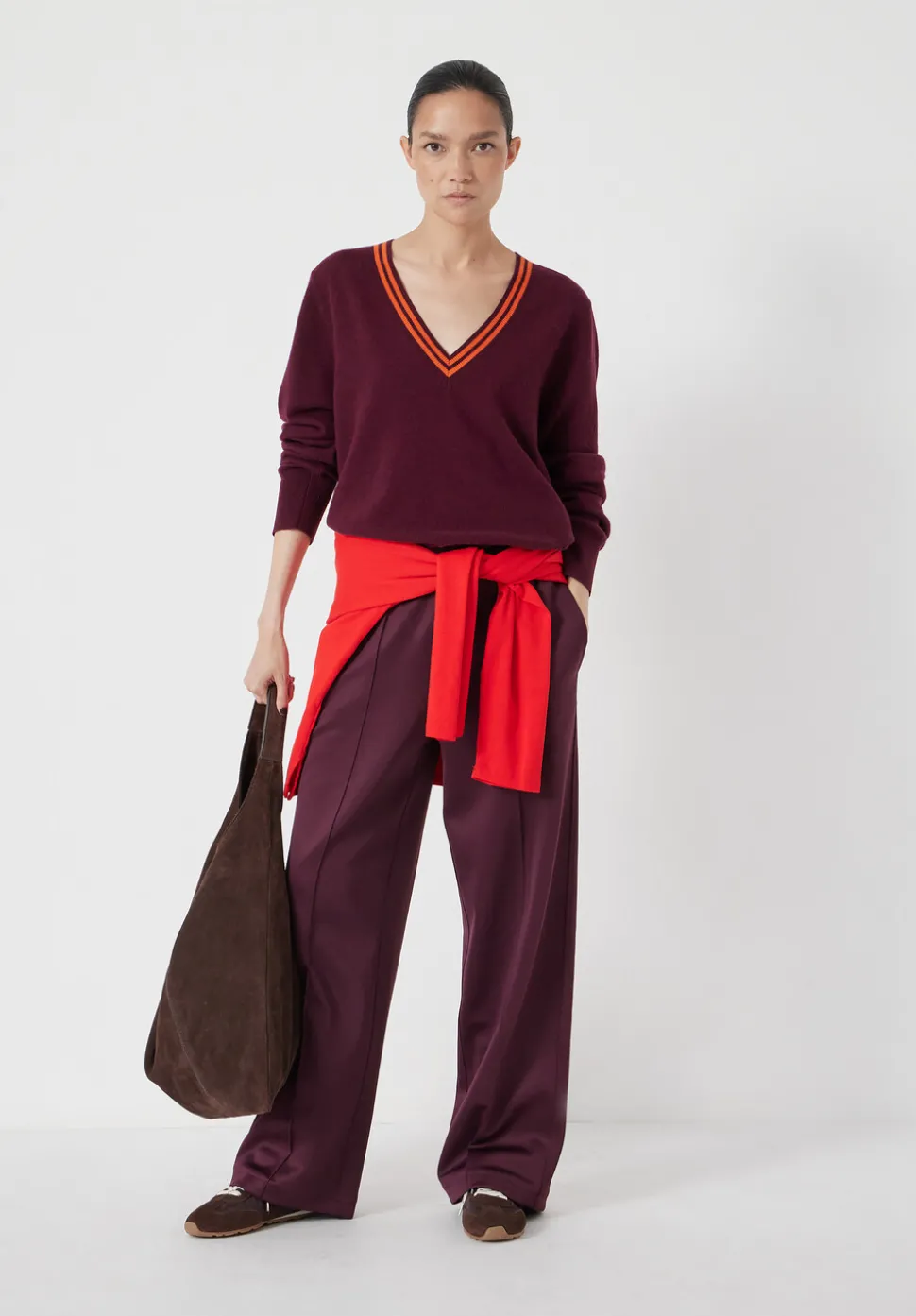 Merino Wool V Neck Jumper