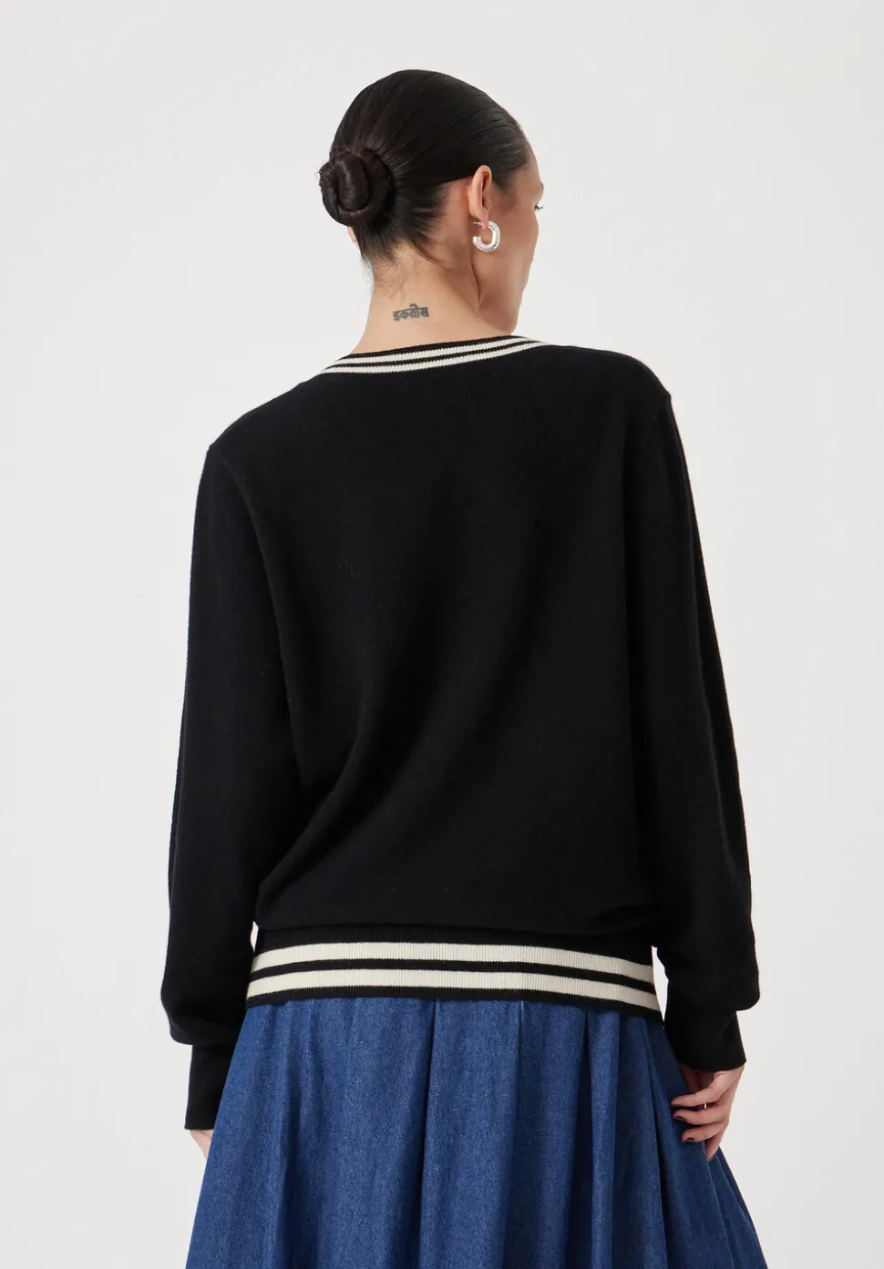 Merino Wool V Neck Jumper