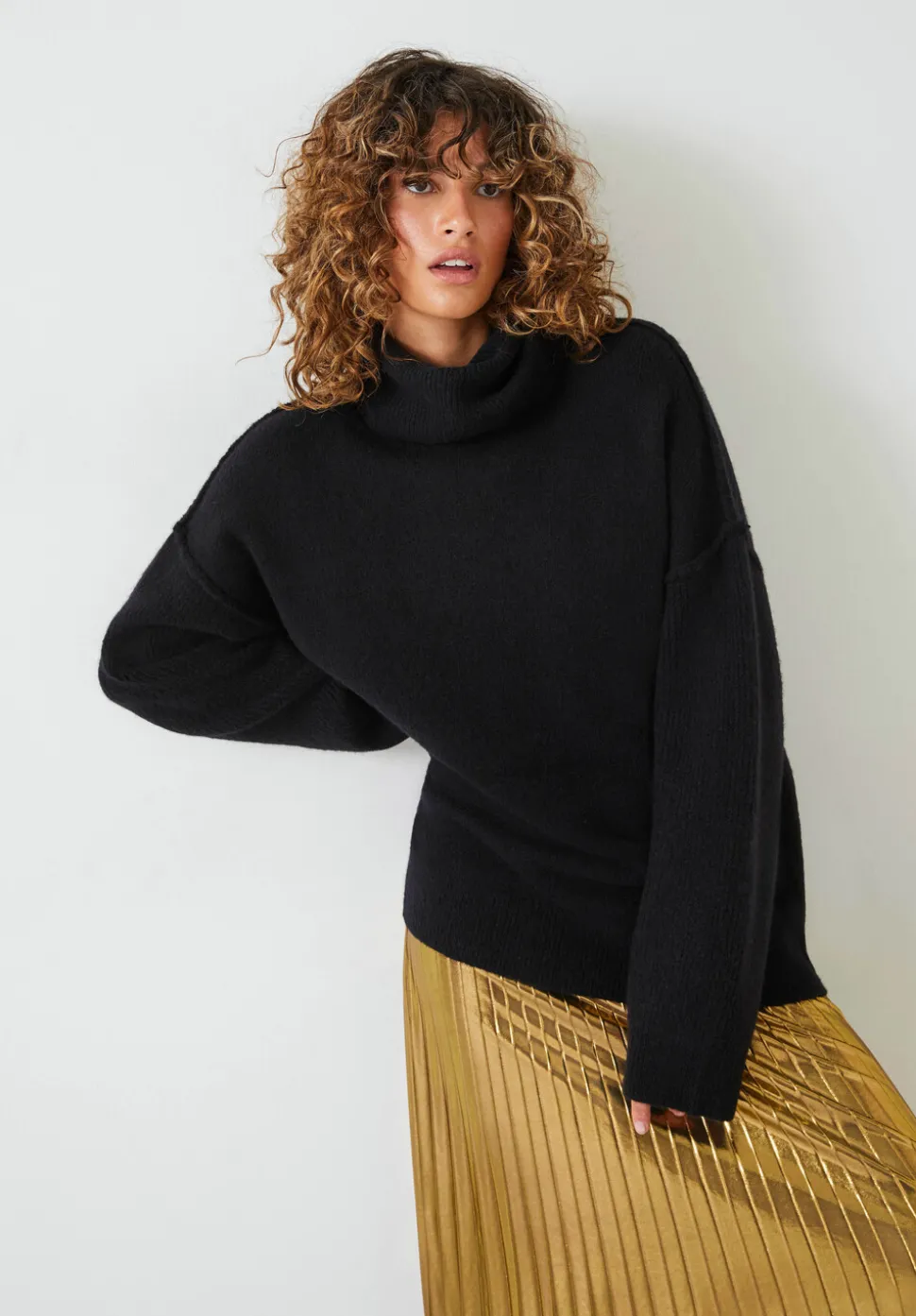 Meryl Roll Neck Wool Blend Jumper