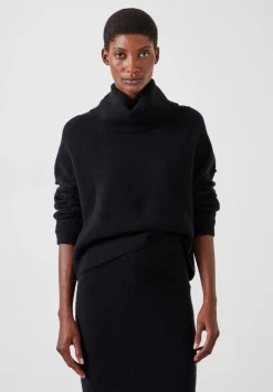 Meryl Wool Blend Cropped Roll Neck Jumper