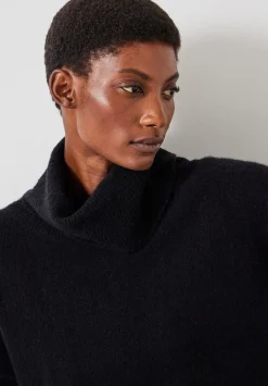 Meryl Wool Blend Cropped Roll Neck Jumper