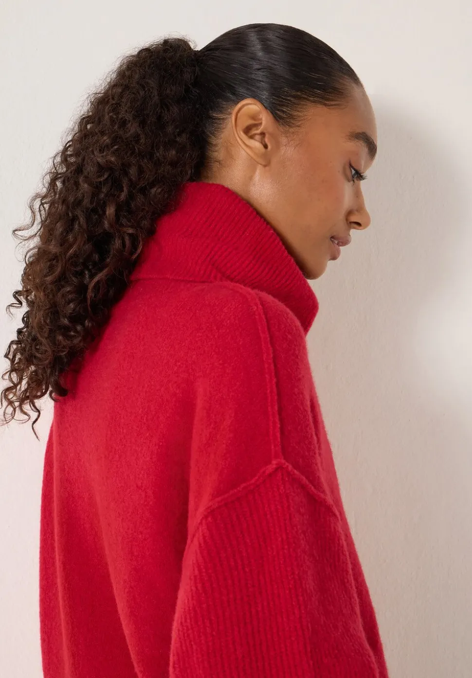Meryl Wool Blend Roll Neck Jumper