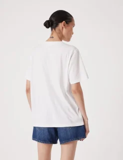 Metallic Graphic Cotton T-Shirt