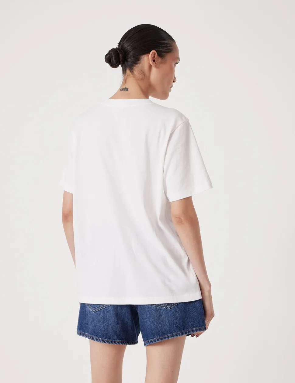 Metallic Graphic Cotton T-Shirt
