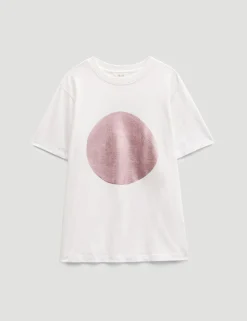Metallic Graphic Cotton T-Shirt