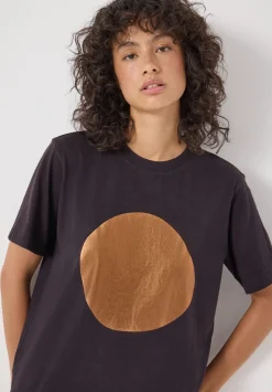 Metallic Graphic Cotton T-Shirt