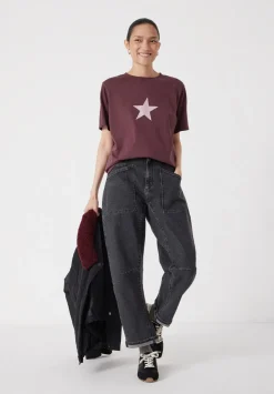 Metallic Star Graphic T-Shirt