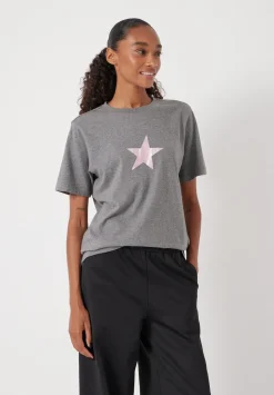 Metallic Star Graphic T-Shirt