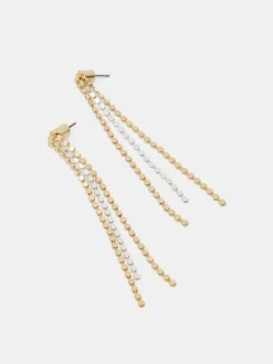 Mini Disc Drop Earrings