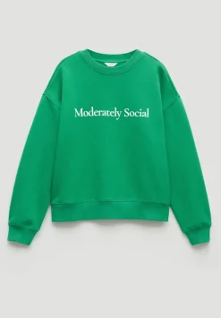 Moderately Social Graphic Sweatshirt