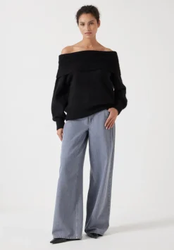 Molly Alpaca Blend Off Shoulder Jumper