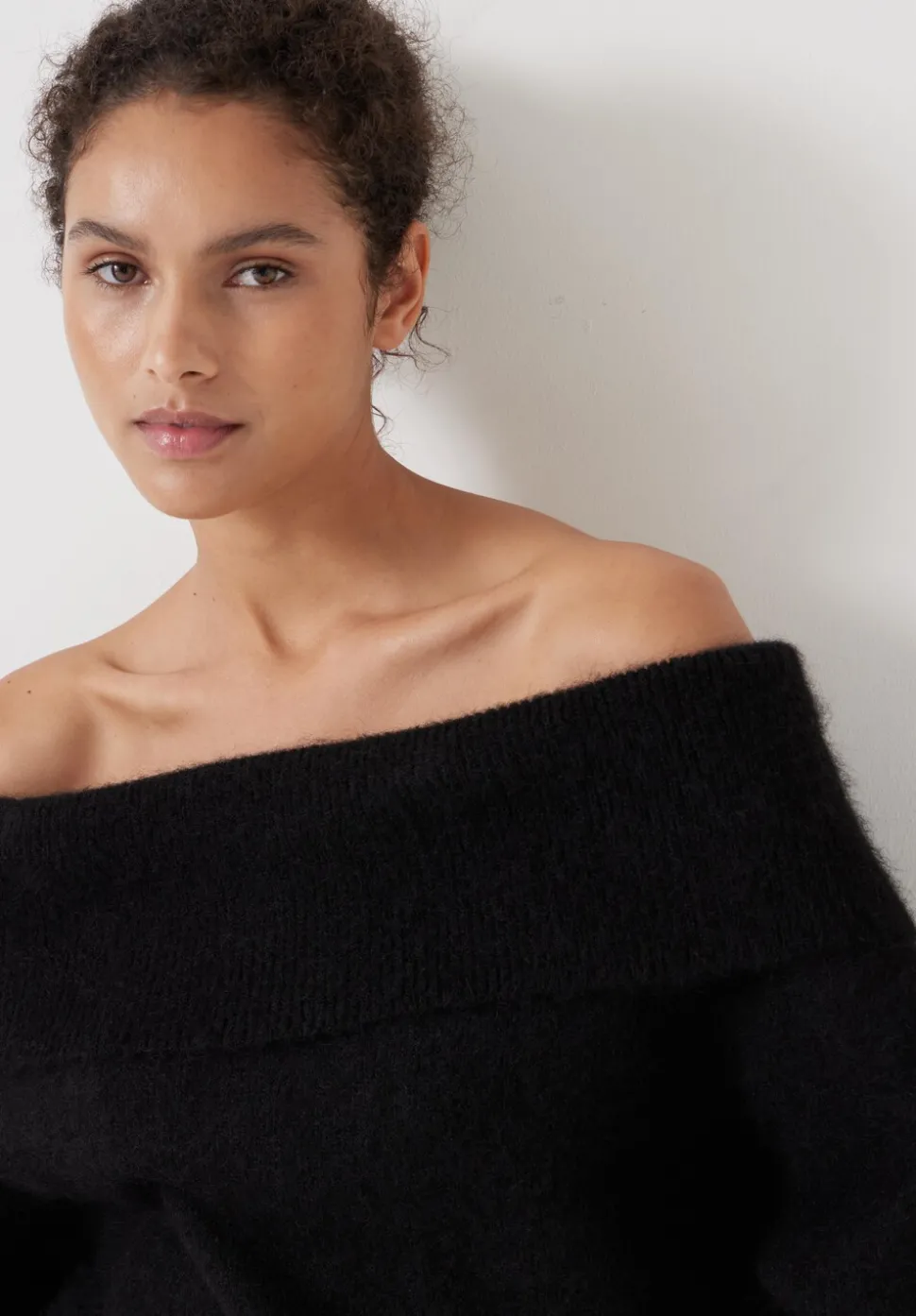 Molly Alpaca Blend Off Shoulder Jumper