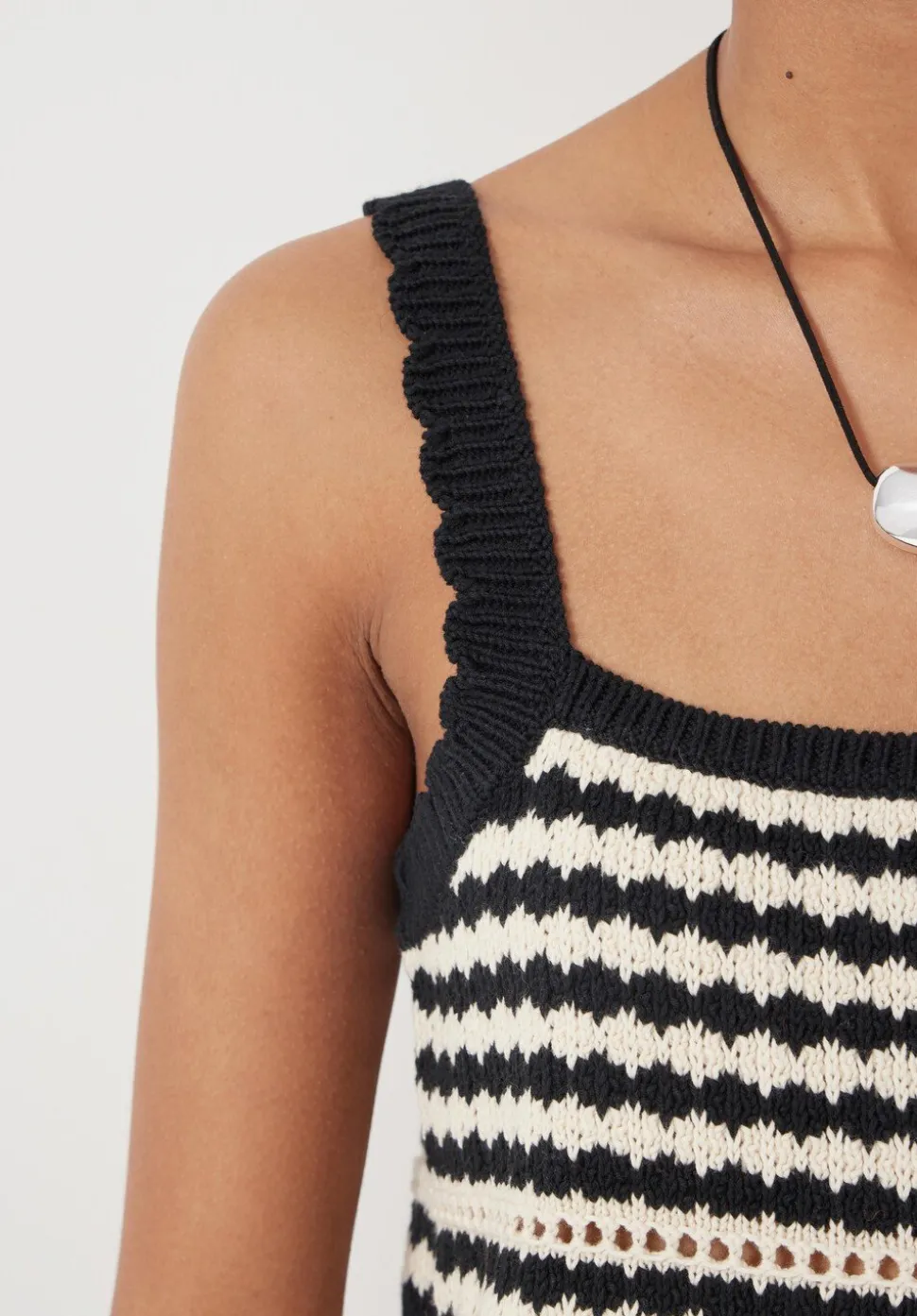 Mono Stitch Cotton Knitted Top