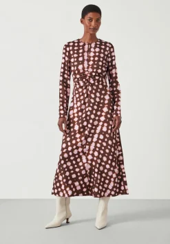 Myrah Satin Midi Dress