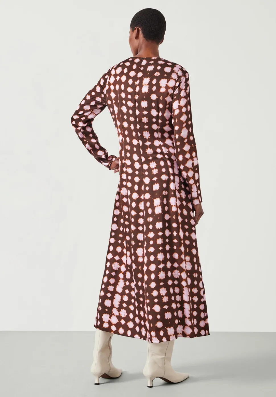 Myrah Satin Midi Dress
