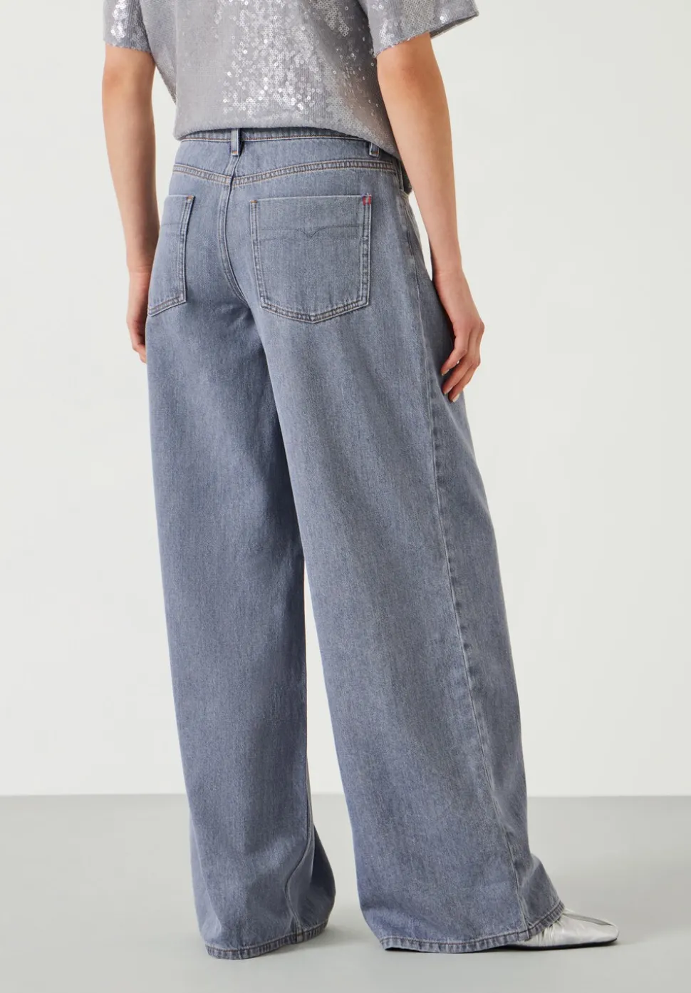 Nova Pintuck Wide Leg Jeans