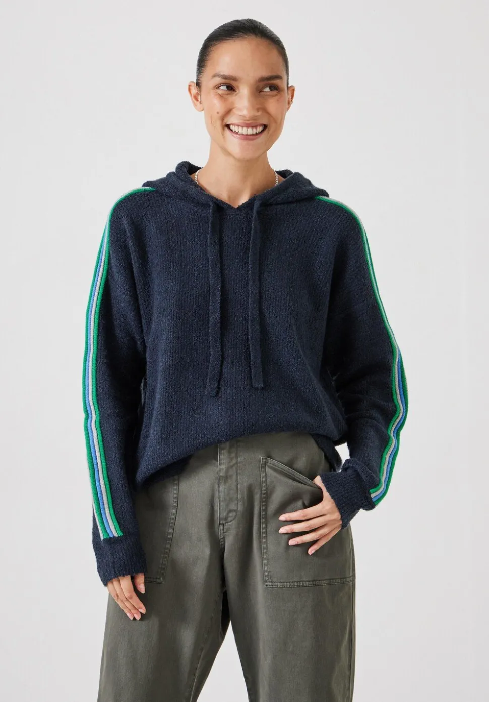 Olivia Ottoman Stripe Hoodie
