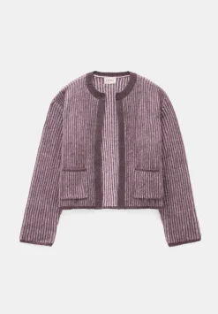 Opal Tonal Stripe Wool Blend Cardigan