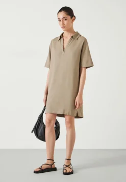 Orla Mini Linen Polo Dress