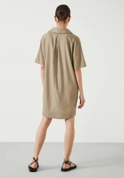 Orla Mini Linen Polo Dress