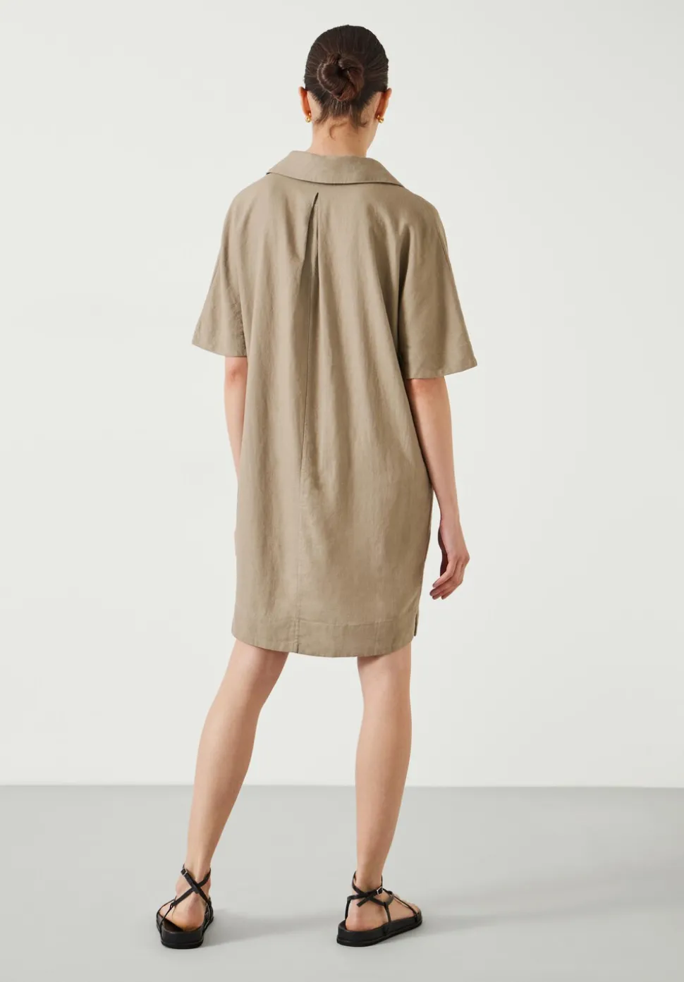 Orla Mini Linen Polo Dress