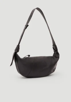 Oversized Leather Crescent Bag
