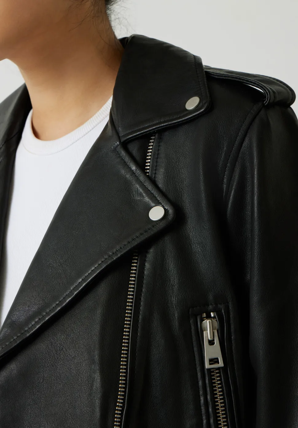 Oversized Leather Jacket