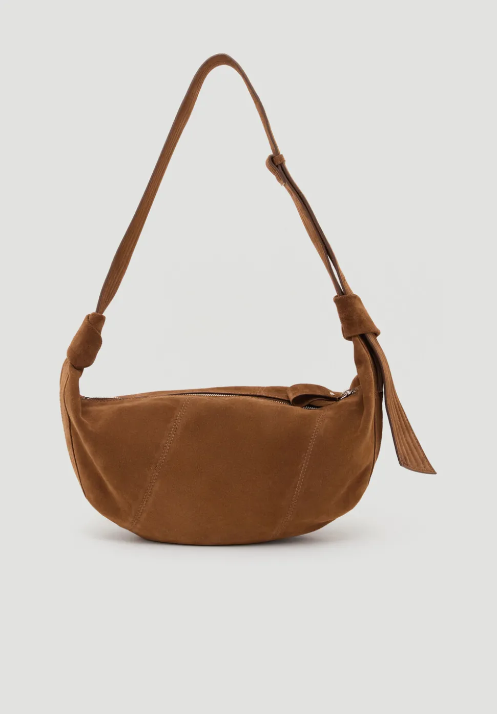 Oversized Suede Crescent Bag
