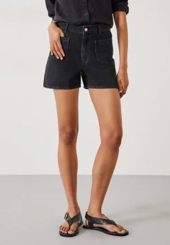 Patch Pocket Denim Shorts