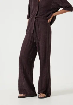 Patchwork Stitch Knitted Trouser