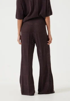 Patchwork Stitch Knitted Trouser