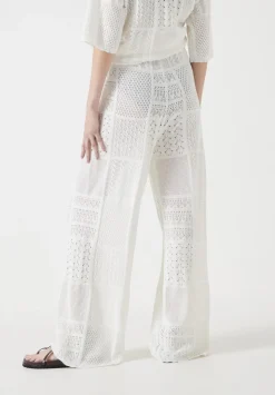 Patchwork Stitch Knitted Trouser