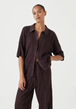 Patchwork Stitch Knitted Top