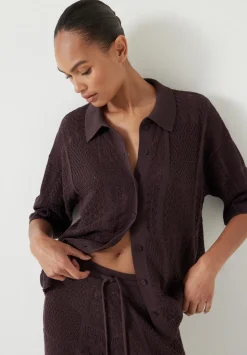 Patchwork Stitch Knitted Top