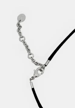 Pebble Pendant Cord Necklace
