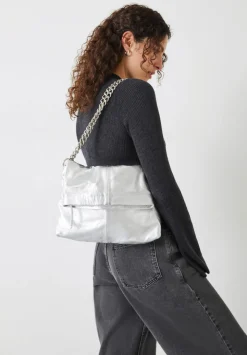 Perrie Chain Leather Crossbody Bag