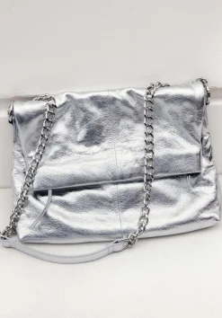 Perrie Chain Leather Crossbody Bag