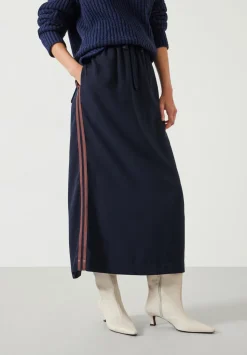 Petunia Side Stripe Midi Skirt